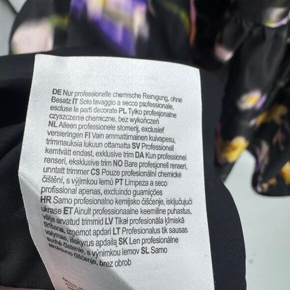 ML Monique Lhuillier Sleeveless Floral Maxi Dress Square-Neck Black Size 12 NWT - Picture 9 of 14